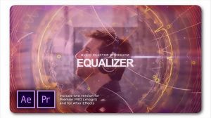 پروژه پریمیر اسلایدشو با اکولایزر موزیک Equalizer Music Reactor Slides