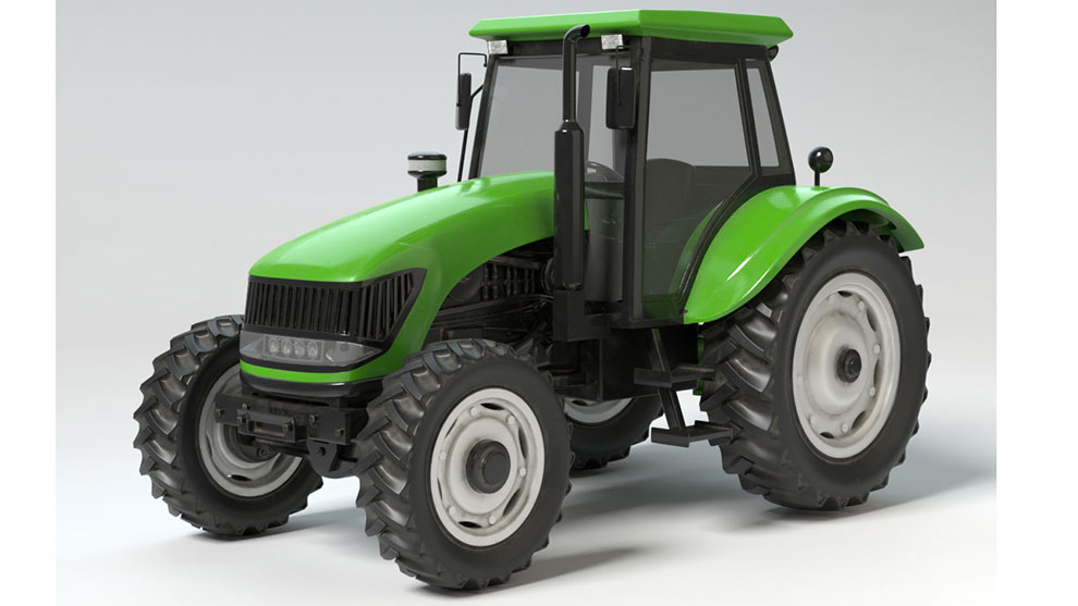 مدل سه بعدی تراکتور کشاورزی Generic Farmers Tractor