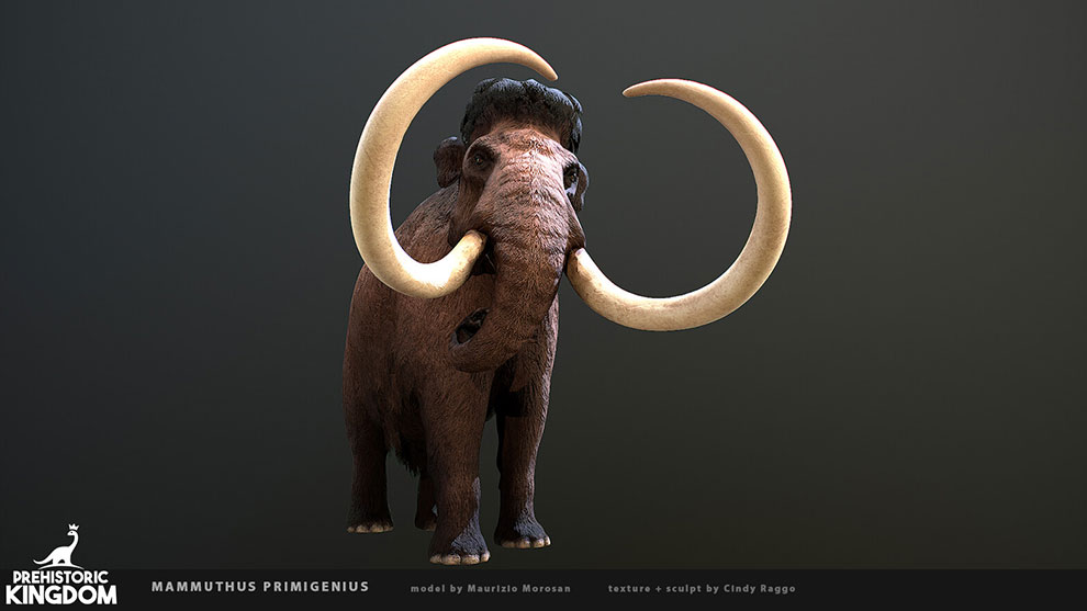 مدل سه بعدی ماموت Mammuthus Primigenius