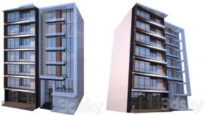 مدل سه بعدی ساختمان مدرن Modern Building 2