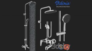 مجموعه مدل سه بعدی دوش حمام Shower Vidima Balance