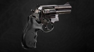 مدل سه بعدی اسلحه Smith and Wesson 686 Revolver