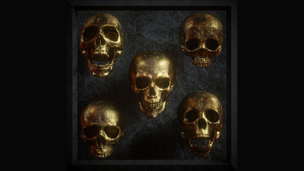 مجموعه مدل سه بعدی جمجمه انسان 3D Skull Model Pack Vol 1
