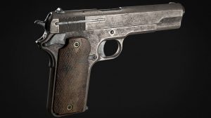 مدل سه بعدی اسلحه کلت Colt Model 1909 Protoype Pistol