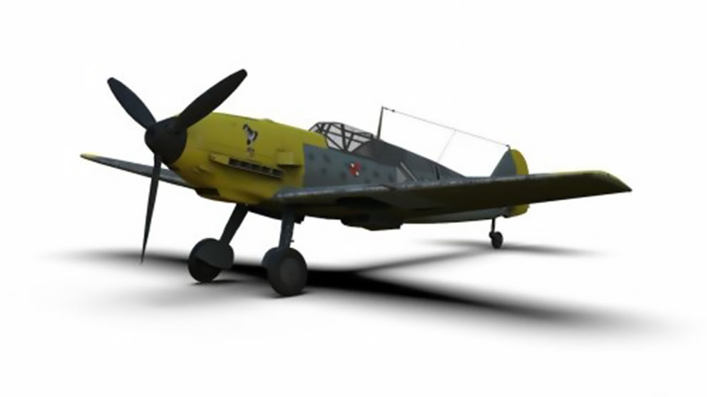 مدل سه بعدی جنگنده جنگ جهانی دوم Messerschmitt Bf 109