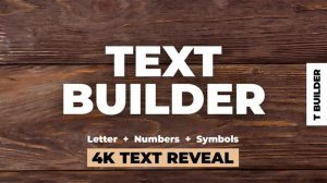 پروژه افترافکت ساخت انیمیشن متن Text Builder