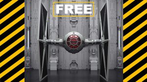 مدل سه بعدی جنگنده هوایی Tie Fighter