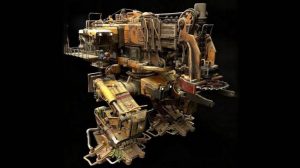 مدل سه بعدی ماشین برش درخت Tree Cutter Mech
