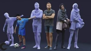 مجموعه مدل سه بعدی کاراکتر انسان 3D People Mega Collection