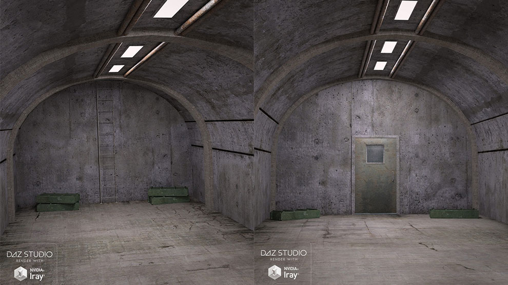 مدل سه بعدی پناهگاه Bunker Tunnel