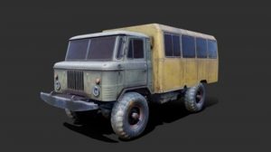 مدل سه بعدی ماشین سنگین قدیمی Gaz 66