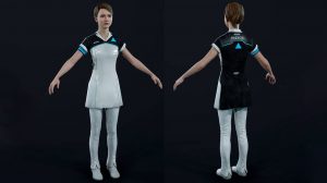 مدل سه بعدی دختر با یونیفورم Girl in Uniform
