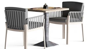 مدل سه بعدی میز و صندلی Miami Chair Welded Table