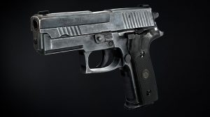 مدل سه بعدی تفنگ Sig Sauer P229