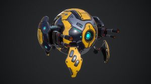 مدل سه بعدی ربات کروی Ball Bot