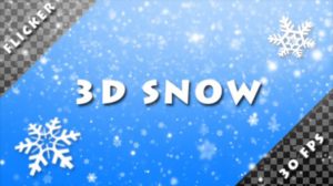 مجموعه فوتیج ریزش برف 3D Snow Alpha Pack