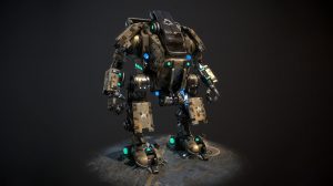 مدل سه بعدی ربات جنگنده Mech Warrior