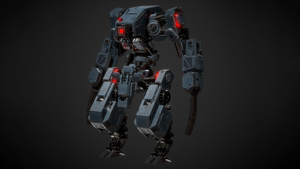 مدل سه بعدی ربات Mecha BL