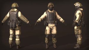 مدل سه بعدی سرباز نظامی روسی Russian Soldier Military