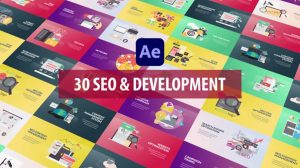 پروژه افترافکت مجموعه انیمیشن توسعه وب و سئو Seo and Development