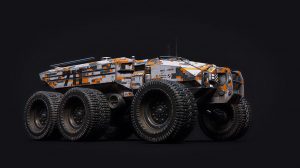 مدل سه بعدی وسیله نقلیه Sci-Fi Technical Transporter