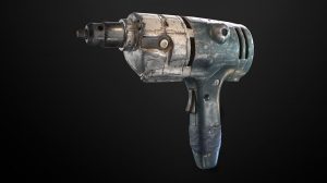 مدل سه بعدی دریل الکتریکی قدیمی Vintage Electric Drill