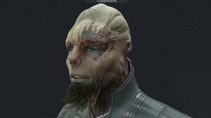 مدل سه بعدی کاراکتر موجود بیگانه Alien Commander