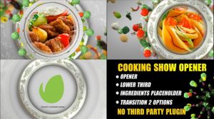 پروژه افترافکت اینترو ویژه برنامه غذا Cooking Show Opener Trailer
