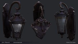 مدل سه بعدی فانوس گازی Eldritch Gas Lantern