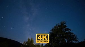 فوتیج تایم لپس کهکشان راه شیری Night Sky Milky Way Timelapse