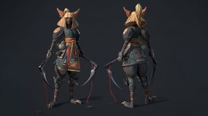 مدل سه بعدی کاراکتر جنگجو شینوبی Shinobi Warrior