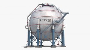 مدل سه بعدی تانکر Spherical Tank Container