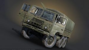مدل سه بعدی کامیون نظامی TGB 40 SAAB Scania Military Truck