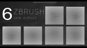 مجموعه تکسچر پوست دست Hand Skin Alphas Pack