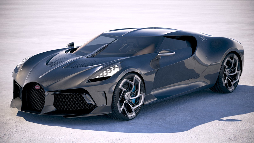 مدل سه بعدی خودرو بوگاتی Bugatti La Voiture Noire