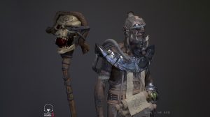 مدل سه بعدی کاراکتر تخیلی Warlock