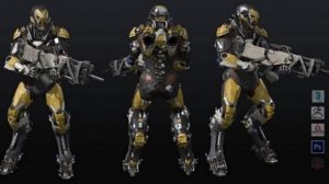 مدل سه بعدی ربات جنگی Anthem Warrior Suit