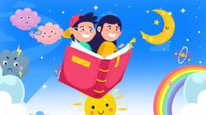 فوتیج موشن گرافیک زمینه متحرک رویای کودکانه Children Dreams