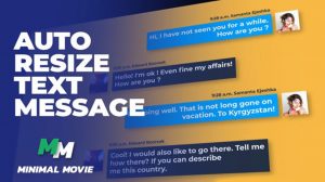پروژه افترافکت نمایش مکالمه پیامکی Clean Text Message Kit