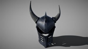 مدل سه بعدی کلاه خود فانتزی Dark Fantasy Helmet