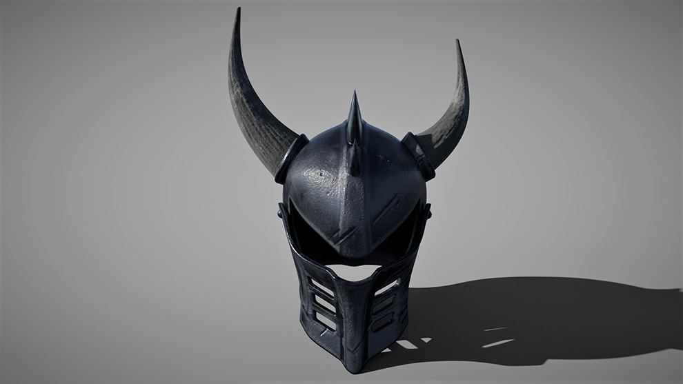 مدل سه بعدی کلاه خود فانتزی Dark Fantasy Helmet
