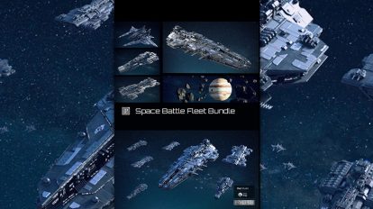 مجموعه مدل سه بعدی فضاپیما جنگی Space Battle Fleet Bundle