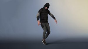 مدل سه بعدی رقصنده هیپ هاپ Hip Hop Dancer Animated Model