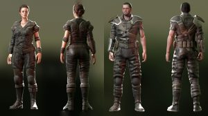مدل سه بعدی کاراکتر نظامی Leather Armour