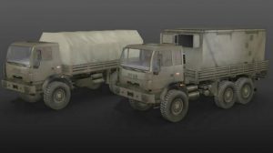 مدل سه بعدی کامیون نظامی Military Trucks