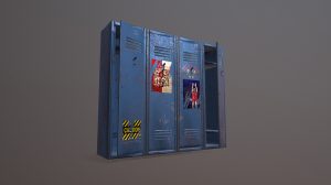 مدل سه بعدی کمد قدیمی Old Locker