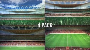 فوتیج موشن گرافیک استادیوم فوتبال Stadium