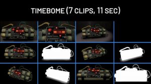 مجموعه فوتیج موشن گرافیک بمب ساعتی Time Bomb Countdown