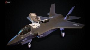 مدل سه بعدی جت جنگی F35 Low Poly