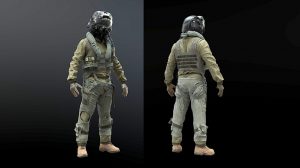 مدل سه بعدی لباس خلبان Flight Suit F35 Pilot